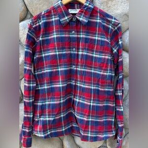 Canyon Guide Outfitters Red Plaid Flannel Button-Down Shirt
